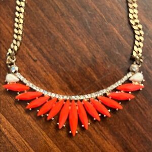 Chic Gold and Orange Necklace